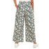 Women summer wide leg pants Leaves